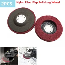 Roue de polissage à lamelles en Fiber de Nylon, 5 ", 125mm, grain 320, pour meuleuse d'angle, pour le bois et le métal, 2 pièces, livraison rapide