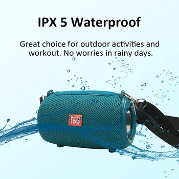 

TG533 Bluetooth Speaker Portable FM Radio Wireless Column Waterproof Outdoor Box Loudspeaker Powful Speaker For Phone Tablets
