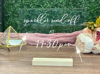 

Sparkler Send Off Sign Acrylic Wedding Sign Hashtag Photo Booth Photo Guest Book Sign Clear Acrylic Wedding Signage Calligr