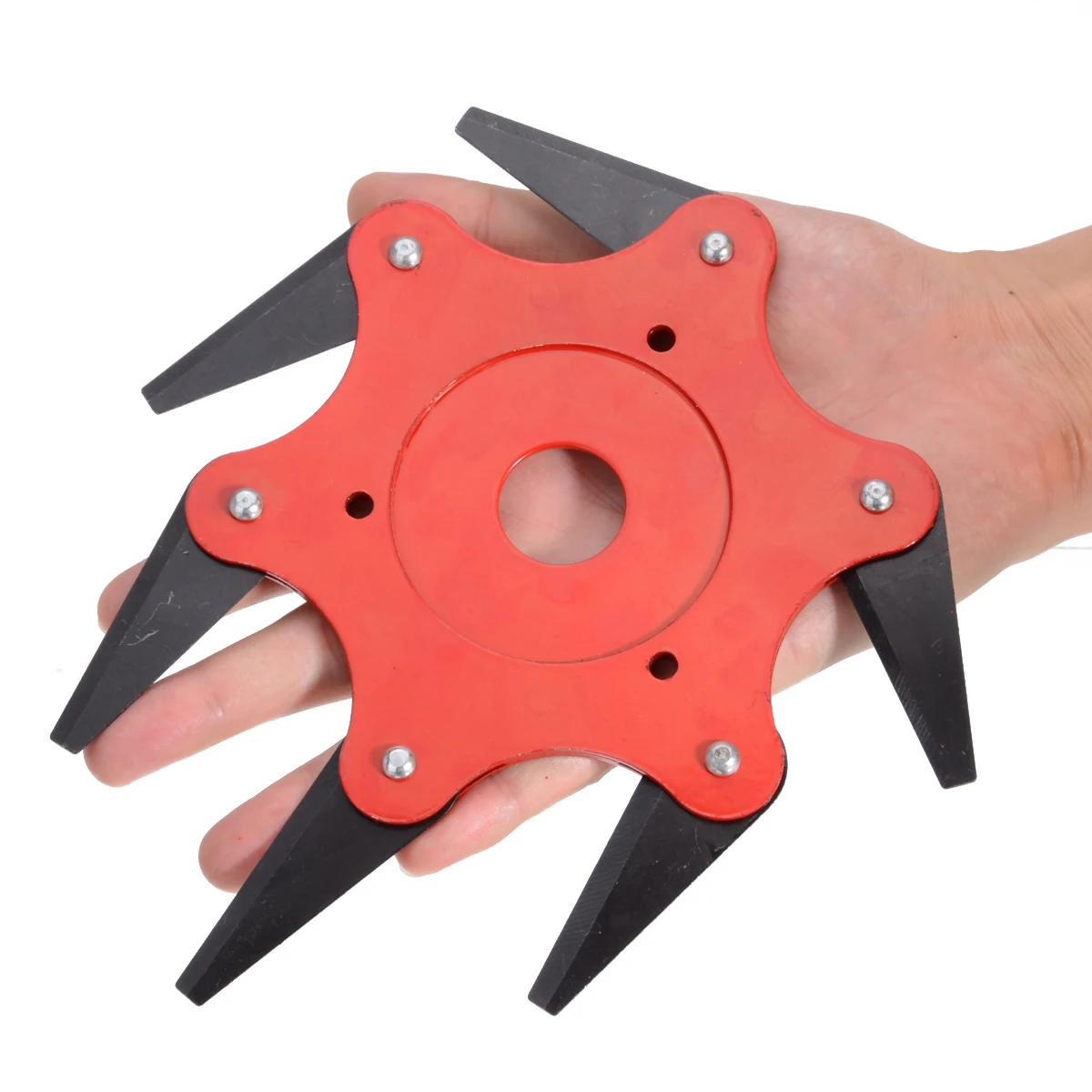 6 Blades Grass Trimmer Head 65MnBrush Cutter Weed Brush Cutting Head Easy Cutting Garden Power Tool Accessories