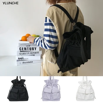 

College style versatile large capacity backpack Japan and South Korea chic spring and autumn new student Canvas Shoulder Bag