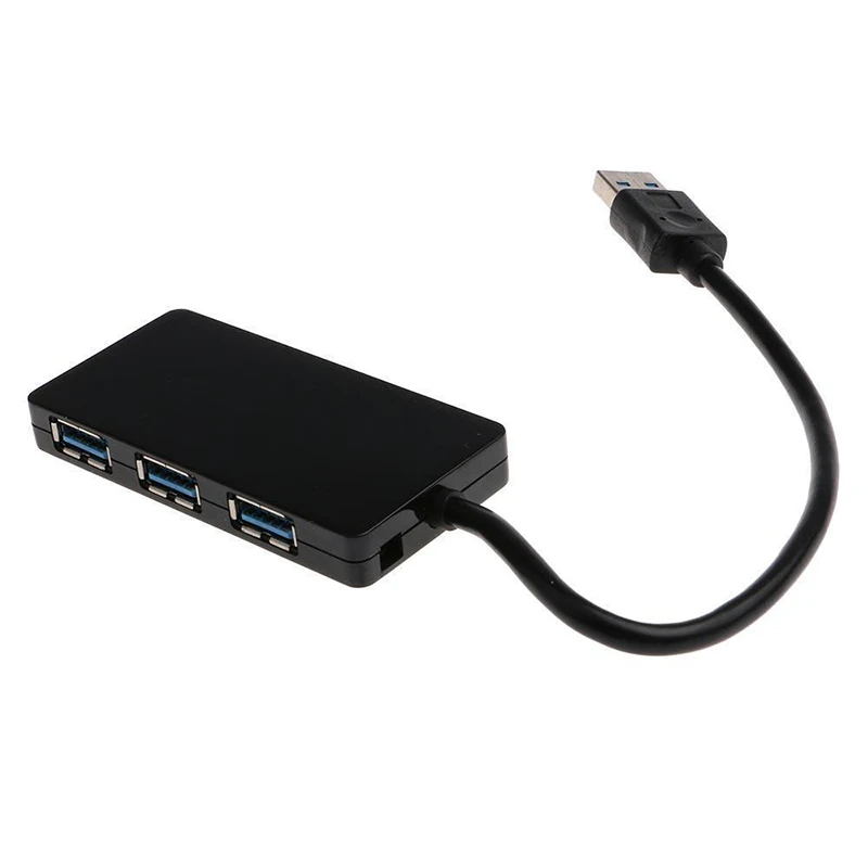 4 порта USB 3,0 концентратор Высокоскоростной разветвитель 5 Гбит/с проводной кабель-адаптер для портативных ПК