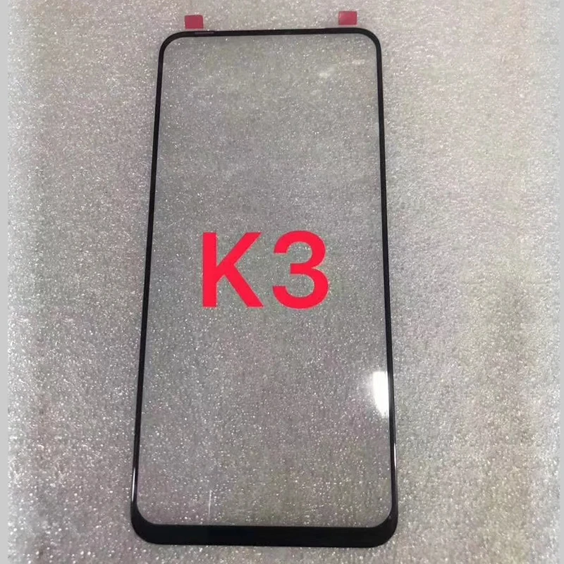 

OP010 100% New For Oppo K3 Mobile phone Touch Screen Front Glass lens Replacement lcd Outer Touch Lens Cover Panel Parts Repair