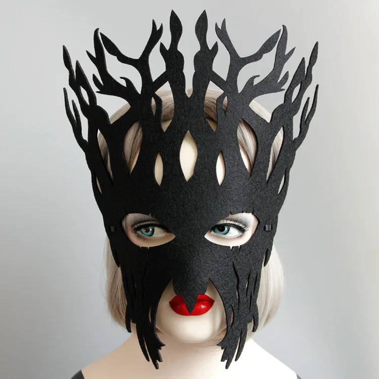 

Handmade Exaggeration Men And Women Children Tree Mask School Character Performance Halloween Party Props Accessories Mj-69