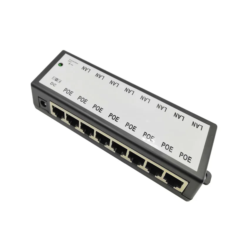 8 port PoE Injektor f r berwachung POE IP Kamera Wifi AP VoIP Power Over Ethernet 5