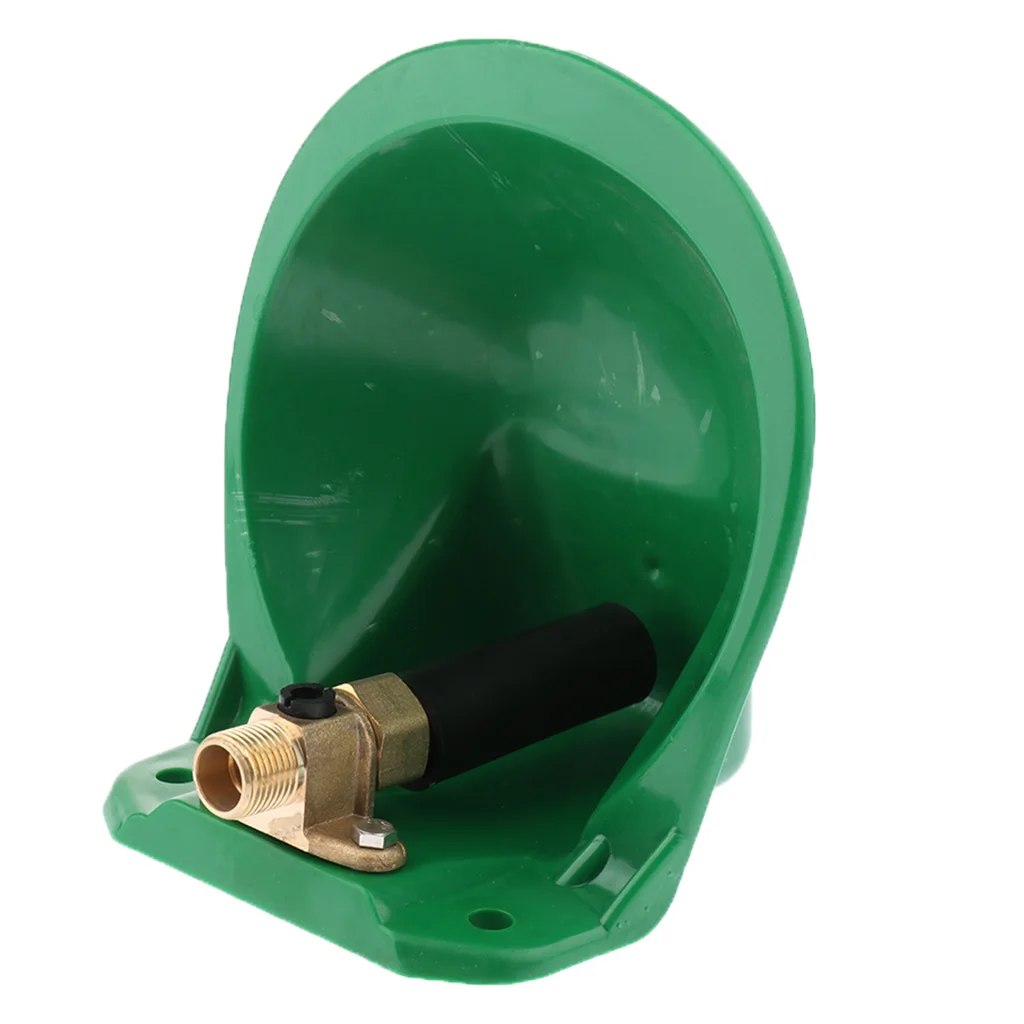 1 Piece Plastic Automatic Sheep Water Bowl Goat Calves Cattle Pig Dog Piglets Drinker Waterer Tool - Green, Durable and Sturdy