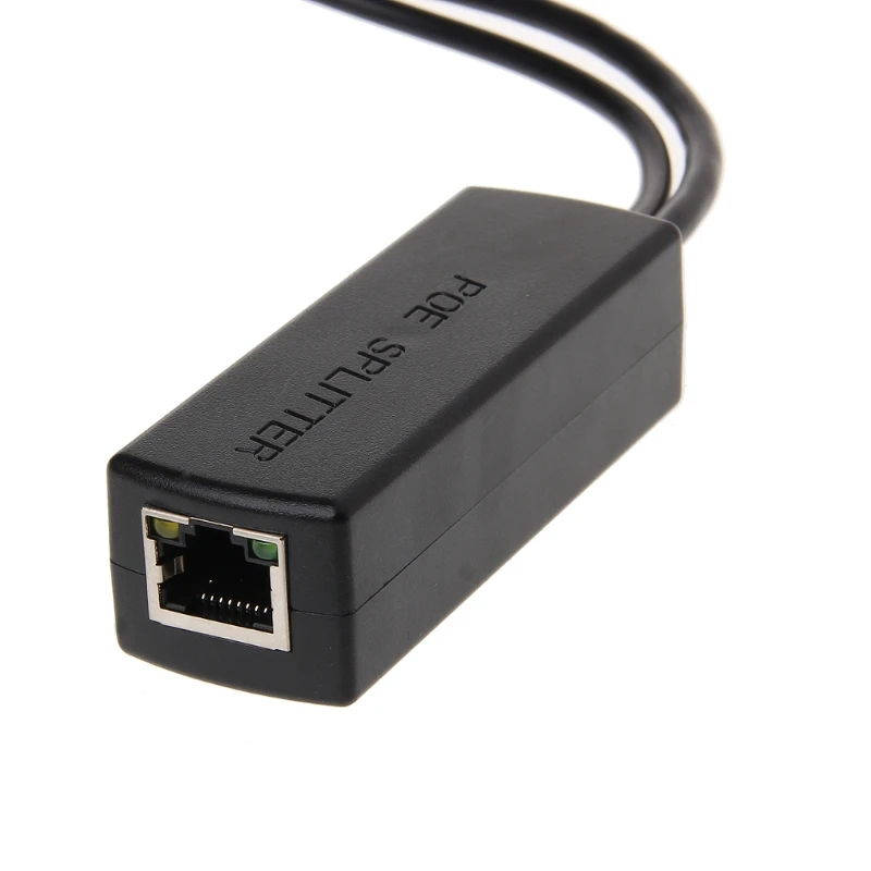 10/100M 48V To 12V 5V POE Connectors Adapter Cable Splitter Injector Power Supply Data Transmission POE Splitter
