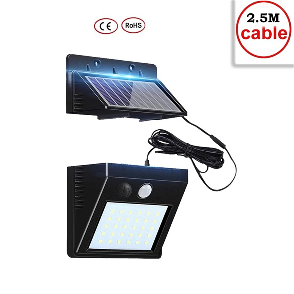 

30 LED Solar Ligh Solar Power PIR Motion Sensor Wall Light Waterproof IP65 Outdoor Security Lamp Garden Street Light indoor home
