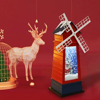 

2021 Christmas Mini Lanterns Led Tea Candles Lamp Christmas Decorations For Home Led Light Xmas Tree Decor New Year Natal Gift