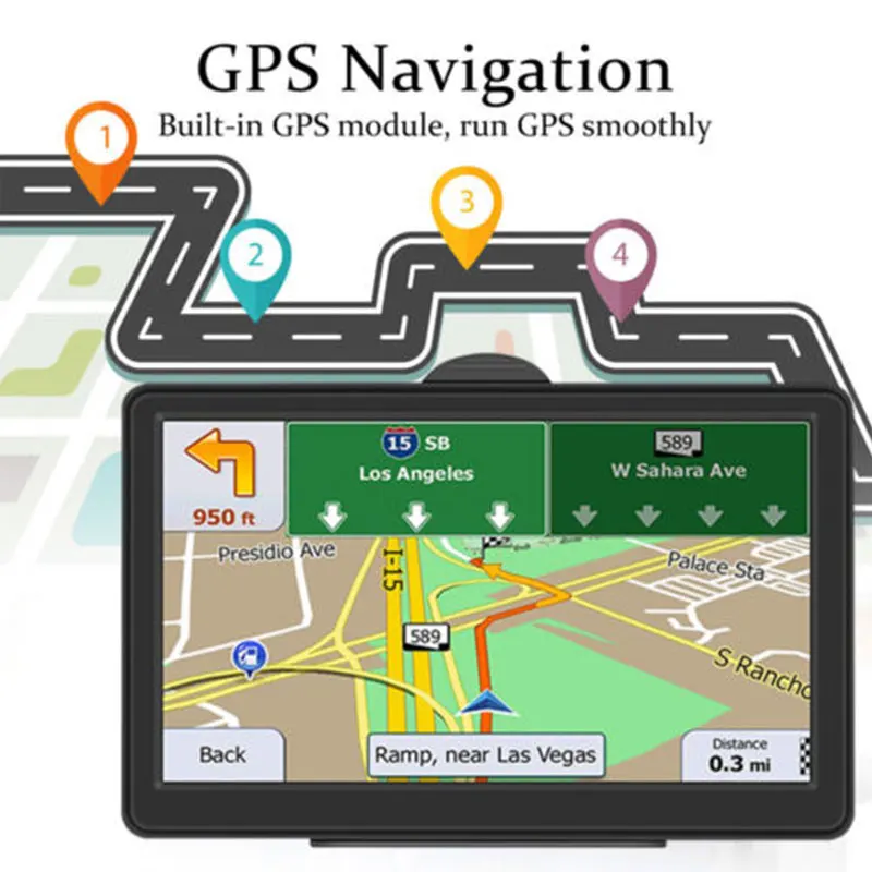Vehemo ABS навигатор HD gps навигационная система пожизненный прямой доступ для поворотного gps навигации автомобиля прочный