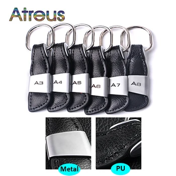 

Car Styling Logo Keychain Ring Accessories for Audi Q7 A6 C5 C6 C7 A3 8P 8V 8L A4 B8 B6 B7 B9 A5 A7 A8 Q5 A1 TT MK2 Q3