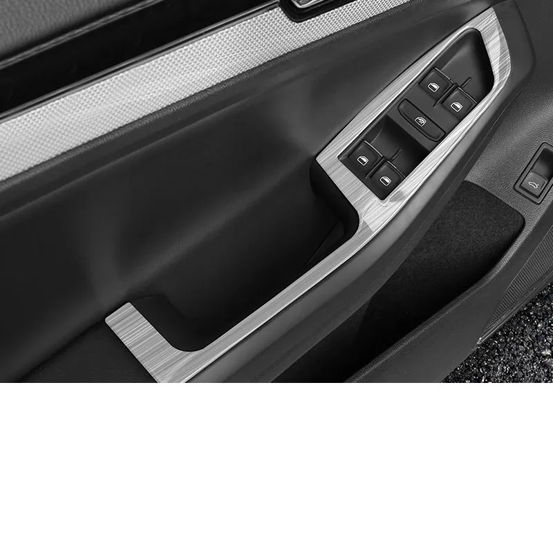 Lsrtw2017 для Sagitar Jetta Mk6 автомобильный стеклоподъемник переключатель рамка планки хромированные интерьерные аксессуары молдинги
