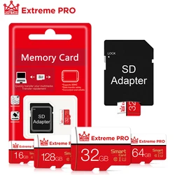 Carte mémoire Micro SD C10 de haute qualité, mini carte TF de 32 go 64 go 128 go 8 go 16 go avec adaptateur cadeau pour smartphone et PC 