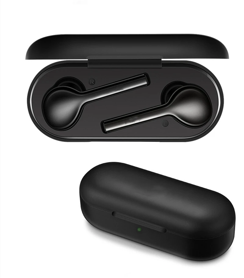 Силиконовый защитный чехол полное покрытие с карабином для huawei FreeBuds Lite