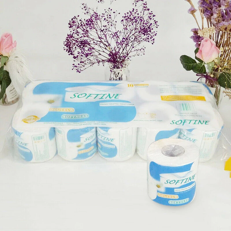 2020 New 10 Roll Toilet Paper Home Kitchen Bath Tissue Bathroom White Soft 3 Ply N66 | Спорт и развлечения
