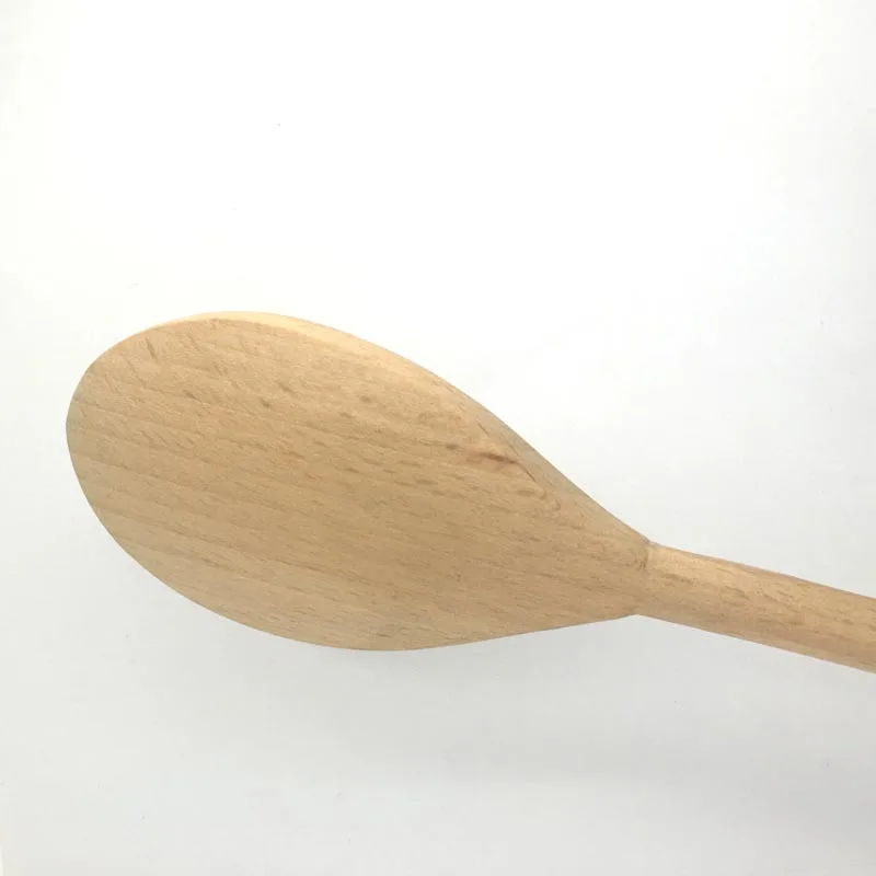 Beech Wood Stirring Spoon Solid Spoon 2PCS Set Cooking Mixing Stirring Kitchen Gadget Wooden Utensil Wooden Cuisine Tools