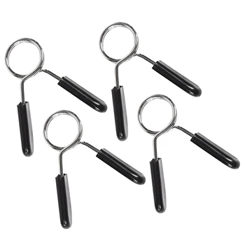

4 Pack Dumbbell Spring Collars, Exercise Barbell Clip Clamps for Weight Dumbbells Gym Fitness Training Weight-Lifting