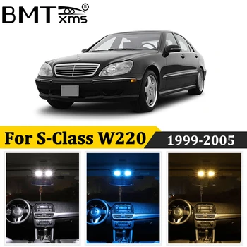 

BMTxms 21Pcs Car LED Interio Map Dome Light License Plate Lamp Canbus For Mercedes Benz S Class W220 1999-2005