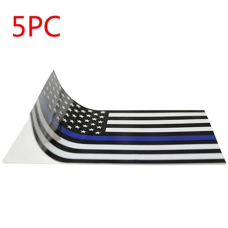 5 шт. полицейский Тонкий синяя линия американский флаг наклейка автомобиль компьютер наклейки графический
