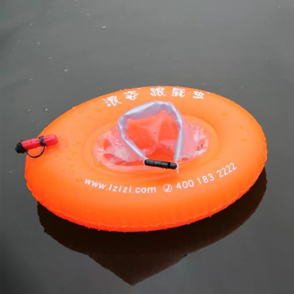 PVC Swimming Buoy Double Airbags Tow Float Inflatable For Diving Safety