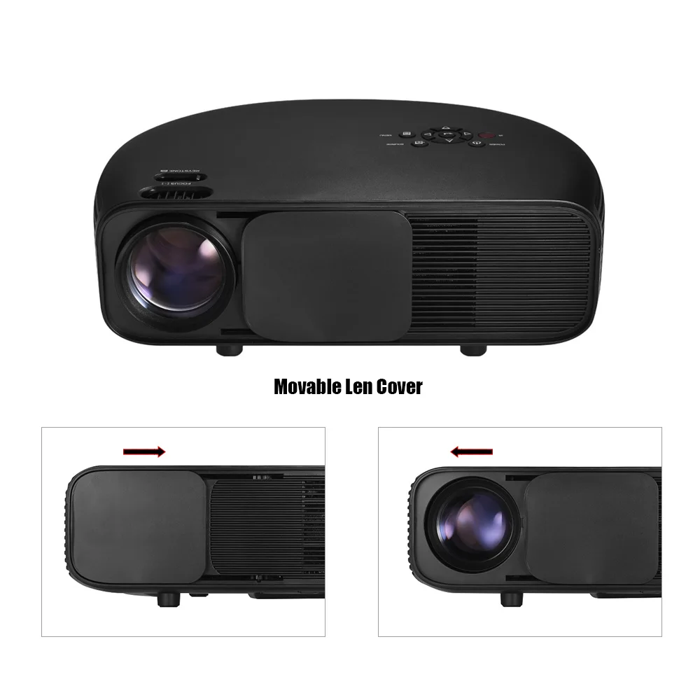 ЖК-проектор высокого разрешения светодиодный проектор 1080P Sup порт ed 50000 часов лампы жизнь с ТВ/2* HD/2* USB/VGA/AV/порт для наушников
