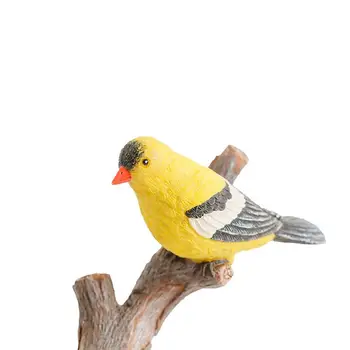 

1pc Resin Bird Decor Creative Unique Vivid Micro Landscape Resin Crafts Bird Ornaments Garden Adornment for Bedroom Home Office