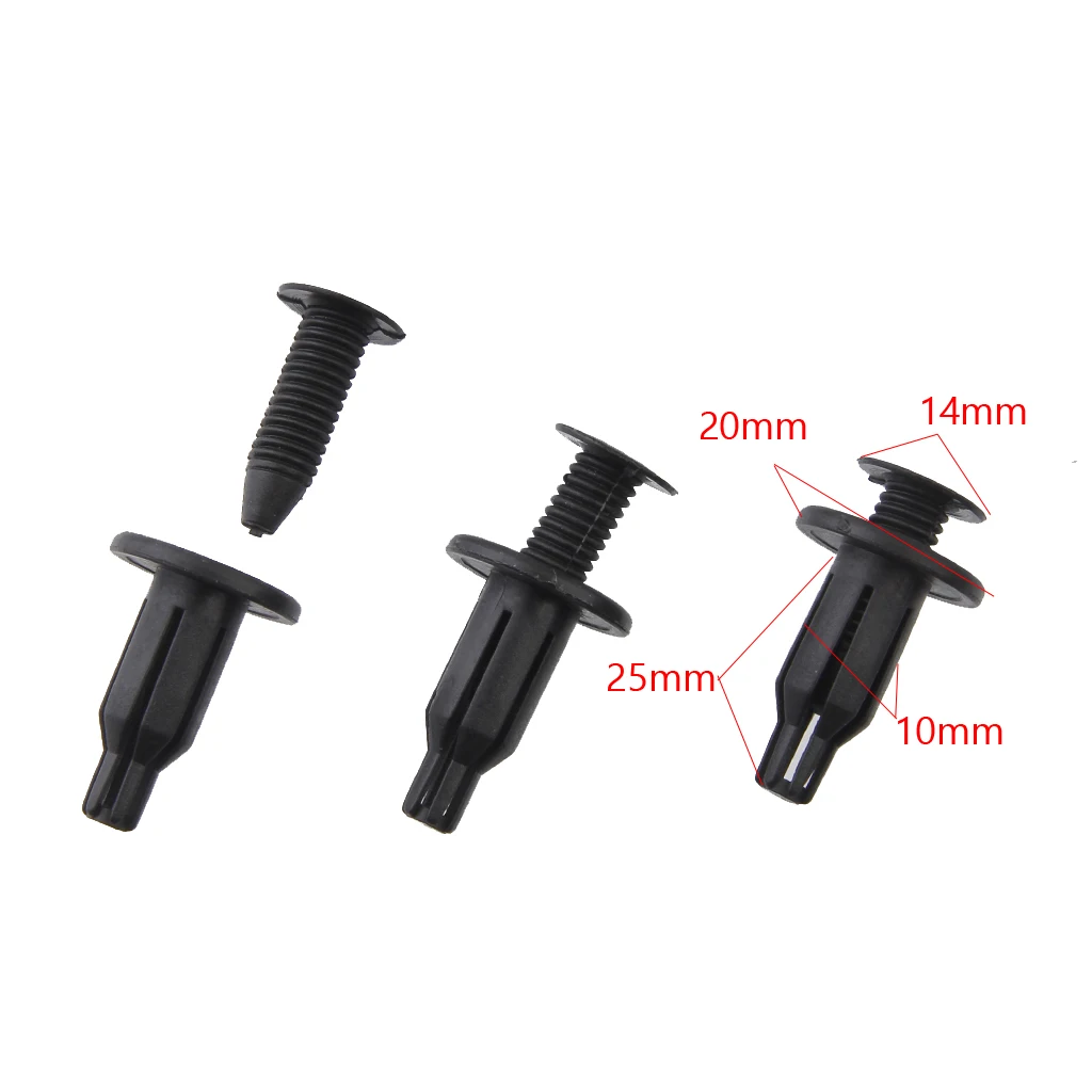 30pcs Clips In ABS Replacement Bumper Fastener Car Trim For Honda