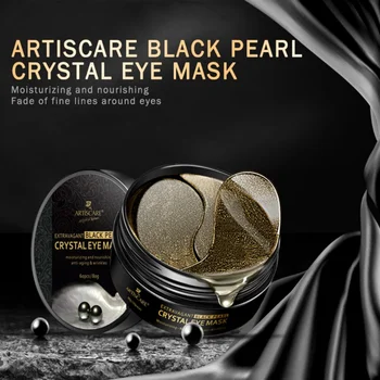 

Black Pearl Gel Eye Mask Moisturizing Smooth Fine Lines Anti-puffiness Anti-wrinkle Anti-aging Eye Pad High Effective K1