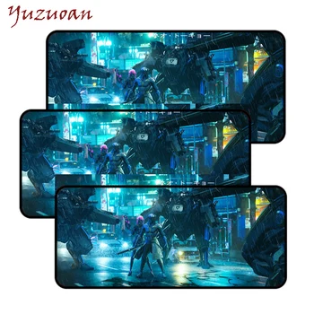 

Yuzuoan Popular Game Scenes Mouse Pad Lock-edge Comfortable Non-slip Durable PC Game Player Keyboard Pad Custom Mouse Pad Logo
