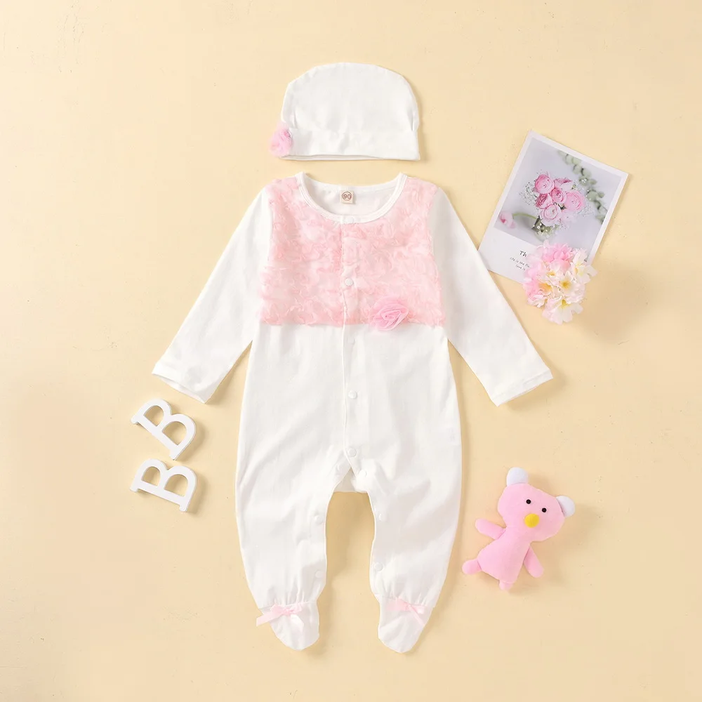 

2020 Newest Hot Sell 2PCS Newborn Infant Cute Cotton Confortable Soft Baby Girls Clothes Playsuit Pants Bodysuit Outfit Set NEW