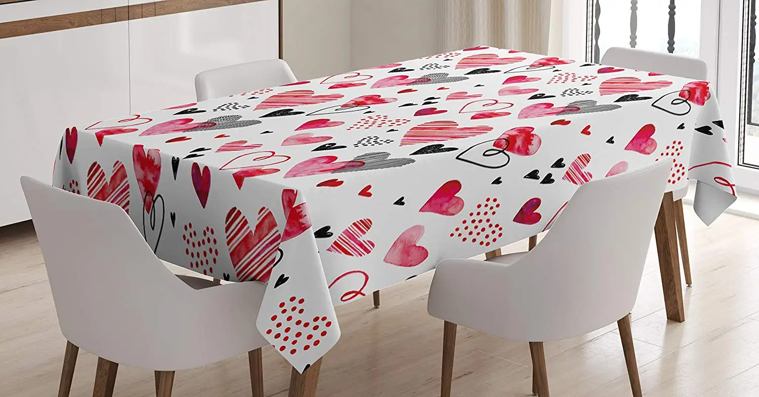 Каракули скатерть любовь День Святого Валентина вдохновляющие иллюстрации с