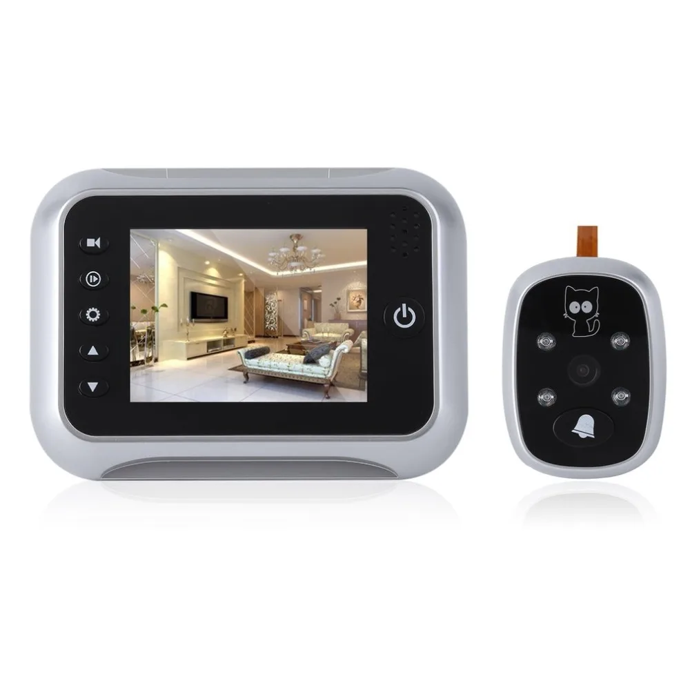 

3.5inch LCD Color Screen Doorbell Viewer Digital Door Peephole Viewer Camera Door Eye Video record 120 Degrees Night Vision