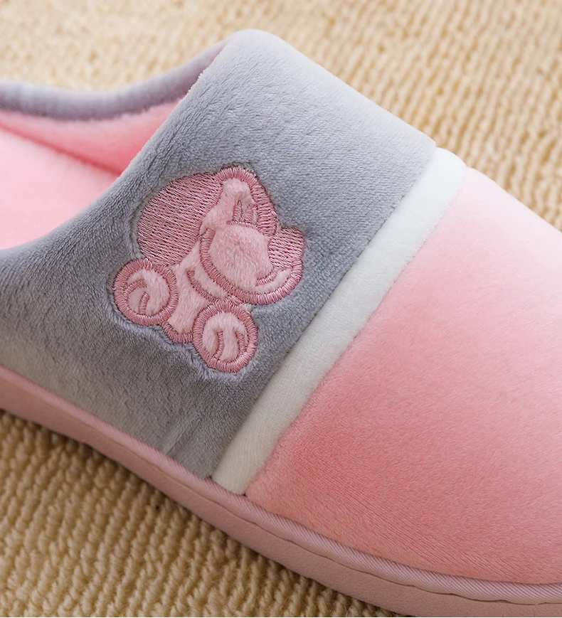 PDMOSY/обувь с героями мультфильмов; pantoffels dames; нескользящие домашние тапочки; женские милые зимние домашние тапочки; calzado mujer