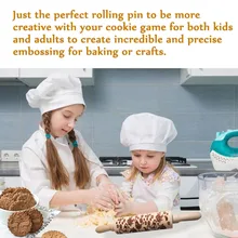 1 шт. деревянная Скалка тиснение выпечки Рождество Лось печенье лапша бисквит Фондант для продажи
