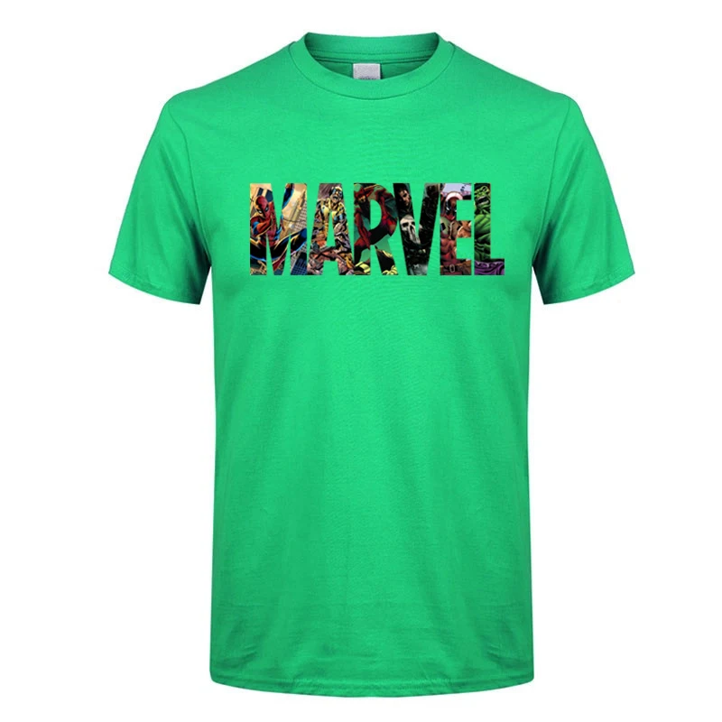 Новая футболка Marvell, модная мужская хлопковая Повседневная футболка с коротким рукавом, футболка "Марвел", мужские и женские футболки, подарок для мальчика