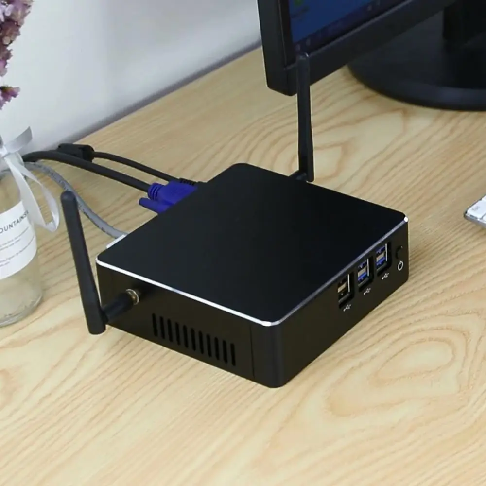 Мини ПК 6 го поколения Windows 10 Core i3 6157U i5 6360U i7 6567U 4K UHD WiFi Hdmi * USB HD Graphics 550 настольный