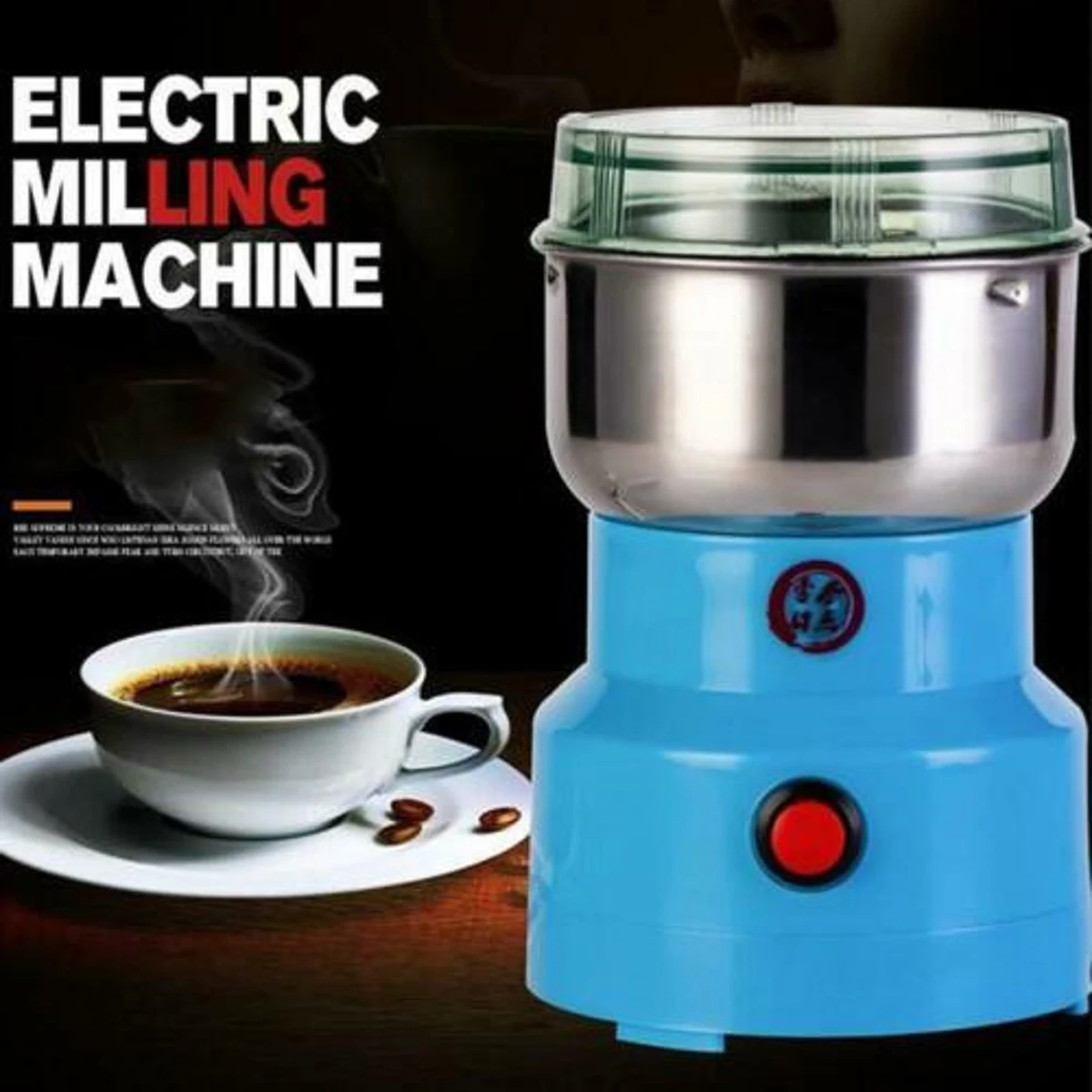 

Faroot Electric Coffee Grinder, Bead Grinding Tool, Silent Detachable One Button Multiple Home Office Supply