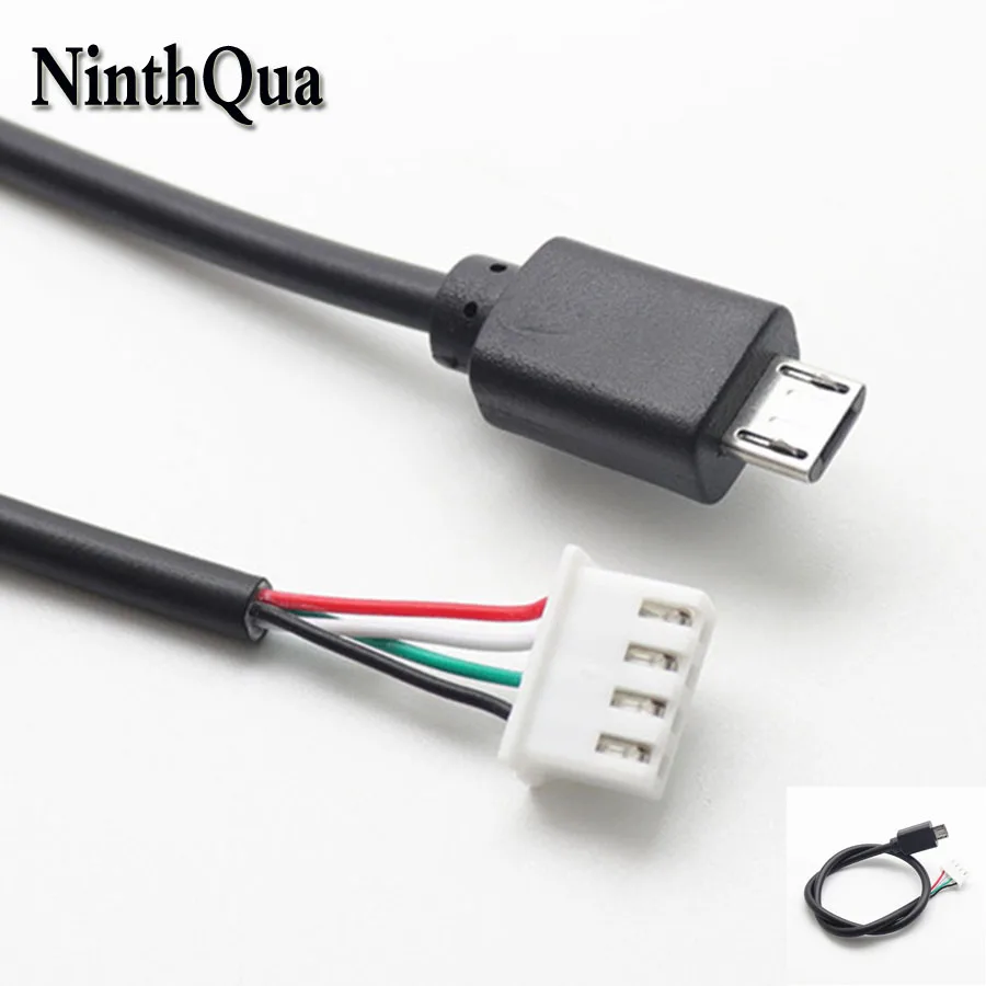 1 шт. штекер MICRO USB для PH2.0 4P Клеммная линия сварочный Бесплатный разъем провод