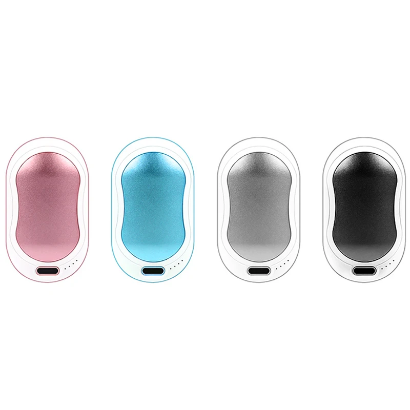 

10000mAh USB Rechargeable Electric Hand Warmer, Power Bank, Double-sided Winter Mini Heating 5V Long Pocket Power Bank 2 In 1