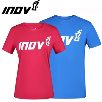 

INOV-8 Short Sleeve Running hiking T-Shirt Men women coq sportif Bodybuilding Gym Compression cotton TShirts sports t-shirts