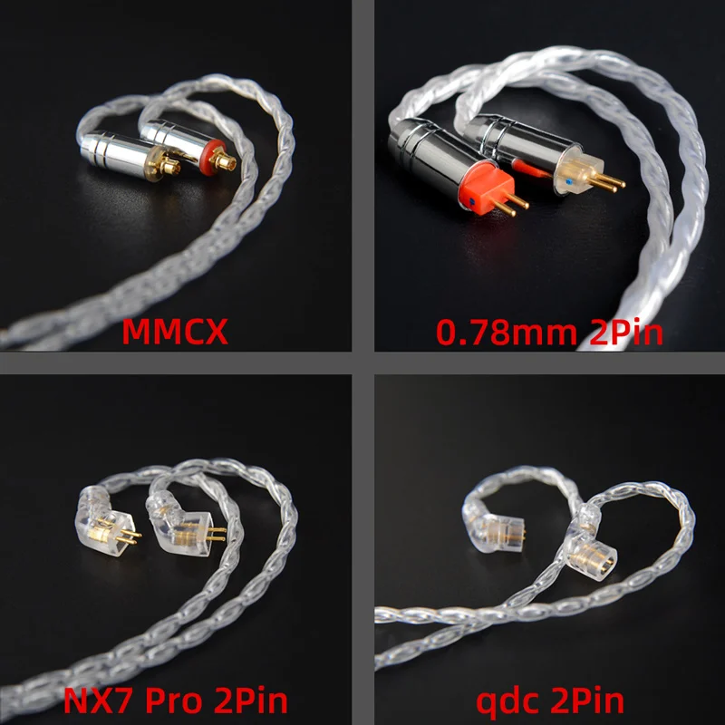 Atualização do Fone de Ouvido 2pin para Db3 Nicehck Litzps Litz Prata Pura Cabo 3.5 - 2.5 4.4mm Mmcx Nx7 Pro Qdc 0.78mm Kxxs lz a7 St-10s 4n - Image 5