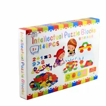 Деревянные игрушки DIY детские развивающие Пазлы 140 штук деревянные пазлы ансамбль, образовательные головоломки для малышей игрушки подарок