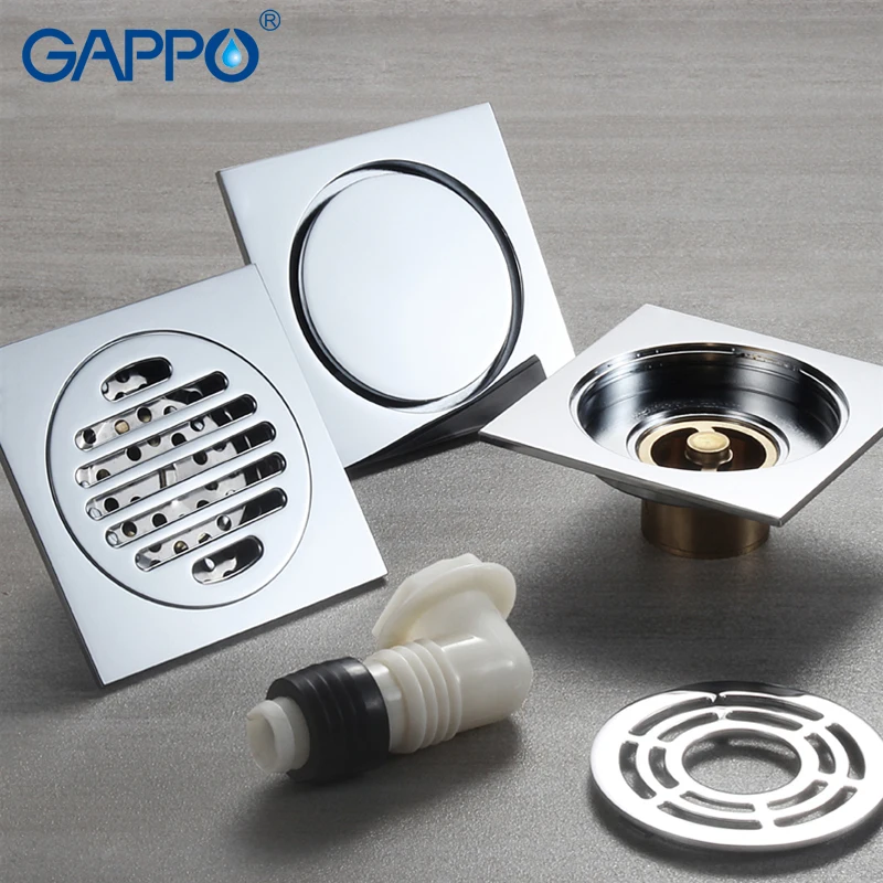

GAPPO Drains Floor cover Anti-odor Bathroom Floor Drainer bath drains stopper Bathroom Shower Drainers Strainers