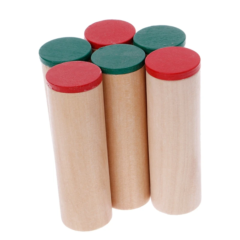

Montessori Sensorial Auditory Sound Boxes Cylinders Kids Baby Educational Toys