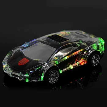 

Flash Light USB2.0 3.5mm Jack Portable Wireless Bluetooth Speaker Car Model Office Home Durable Sound Subwoofer Listen Music