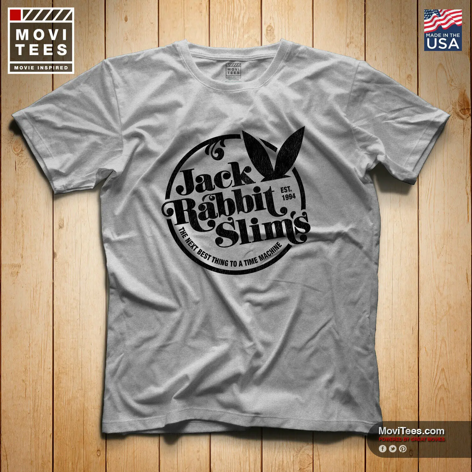 

Premium Jack Rabbit Slims T-Shirt Inspired By The Classic Movie Pulp Fiction 2019 Unisex Tee