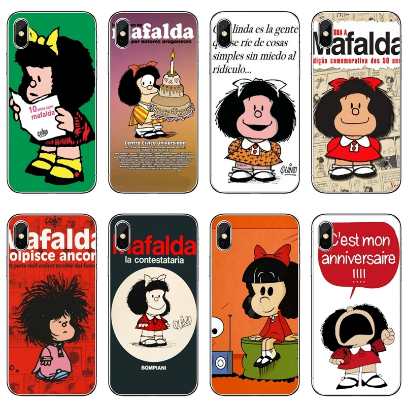 Мультфильм Mafalda для samsung Galaxy A10 A30 A40 A50 A60 A70 A6s A8 A9s J4 J6 Prime Plus 2018 чехол | Мобильные