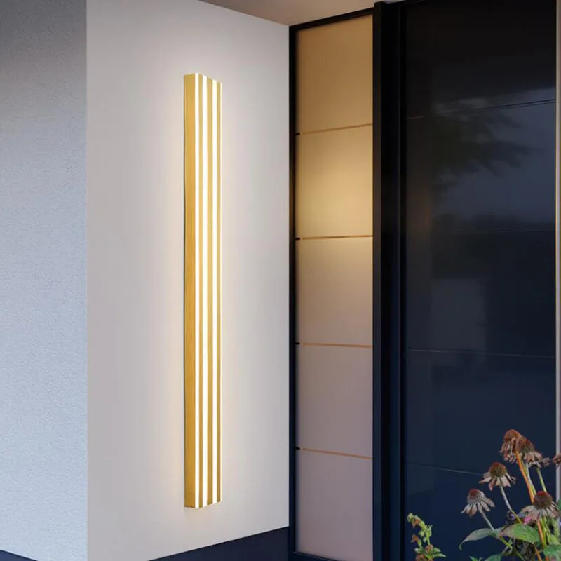 

LED Outdoor Wall Light Long Wall Light Modern Waterproof IP65 Porch Garden Wall Lamp Indoor Bedroom Bedside Decoration Lighting
