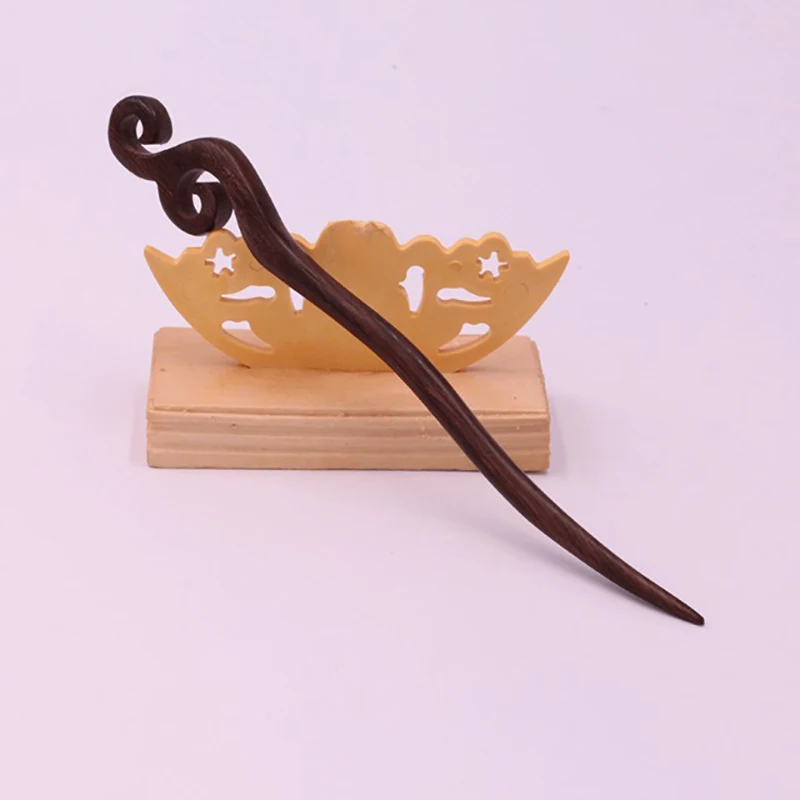 Винтажная палочка для волос, выбор сандалового дерева, китайский стиль, этническая шпилька для волос для женщин, Натуральный Деревянный женский резной головной убор ручной работы