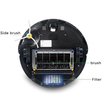 

Replacement Part Filter Brush Kit For IRobot Roomba 620 650 600 Series Vacuum Round Cleaning Tool New